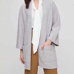 Gray Merino Wool Cardigan